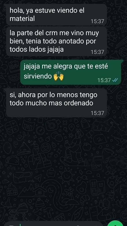 Testimonio compartido sobre Sistema Despacho 360